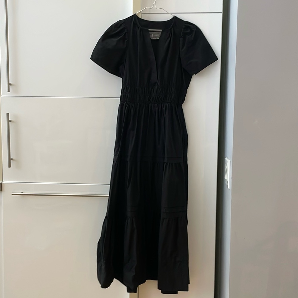 Anthropologie black maxi dress